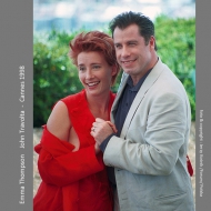 Emma Thompson and John Travolta -Cannes 1998
